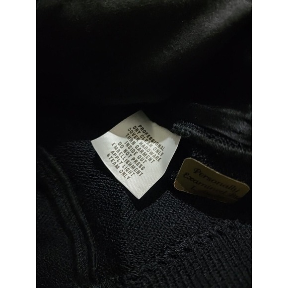 ELEGANT ST JOHN BLACK KNIT EVENING JACKET, SIZE 4, Velour / Velvet Trim Santana - Picture 16 of 16